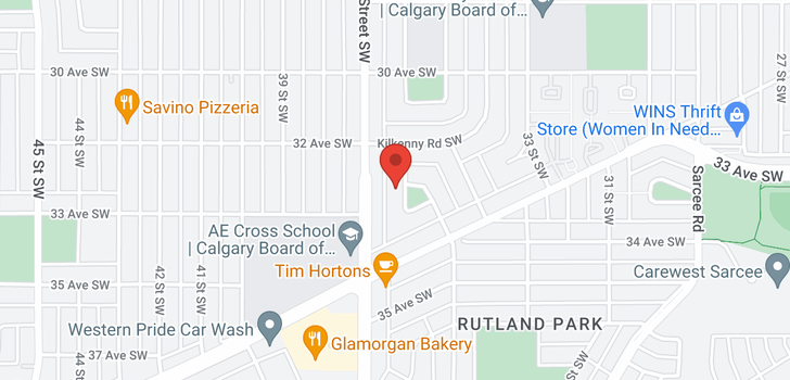 map of 3427 KERRY PARK RD SW